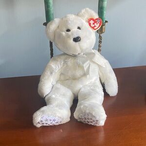 Ty The Beginning Bear Beanie Buddie. 2001 NWT